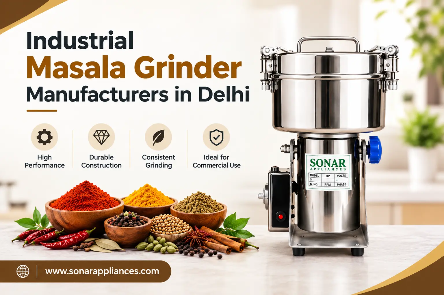 Industrial Masala Grinder Manufacturers in Delhi