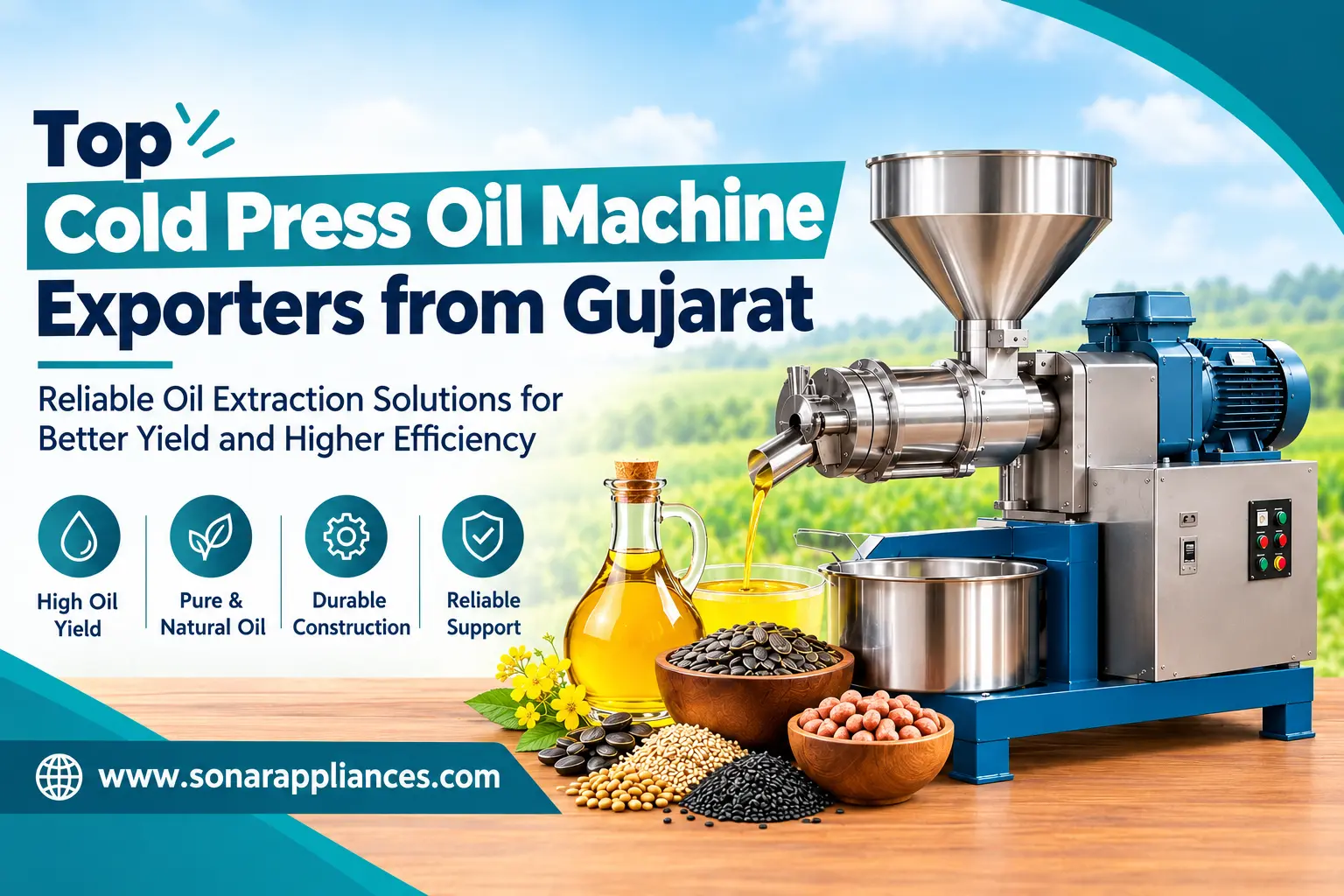 Top Cold Press Oil Machine Exporters from Gujarat